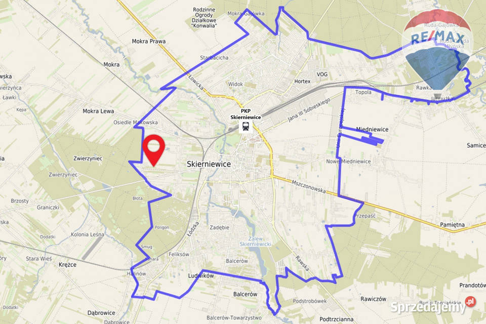 Kompleks 7 działek pod zabudowę jednorodzinną Skierniewice