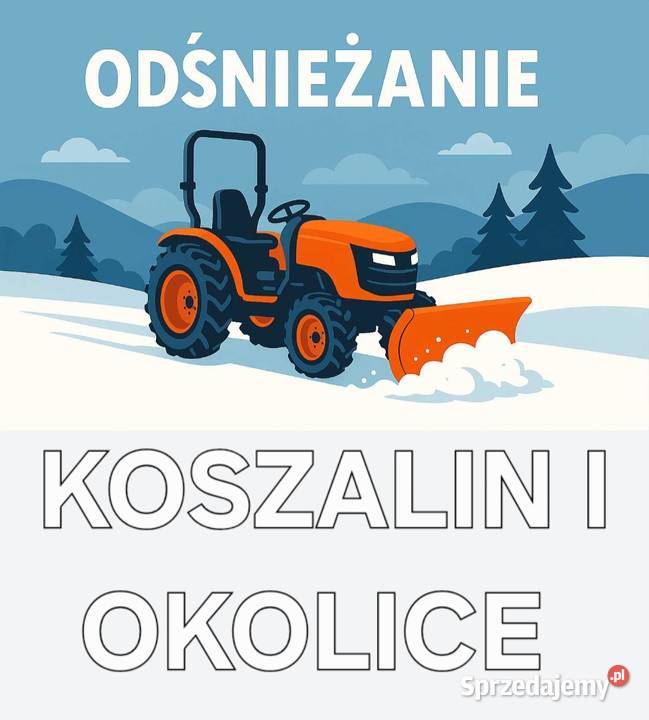 Odśnieżanie placów chodników ulicy KOSZALIN I
