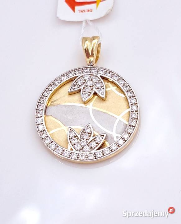 25 Wisiorek Złoty 585 z kamieniami Z1099 Biżuteria dla Pań wielkopolskie