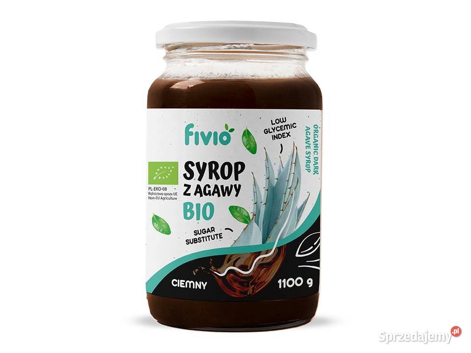 BIO syrop z agawy ciemny 1100 gram FIVIO mazowieckie