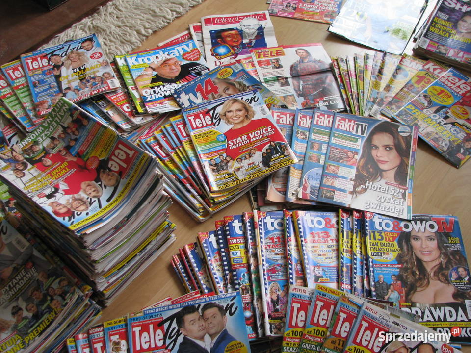 Stare kolorowe gazety 10 czasopisma na podpałkę