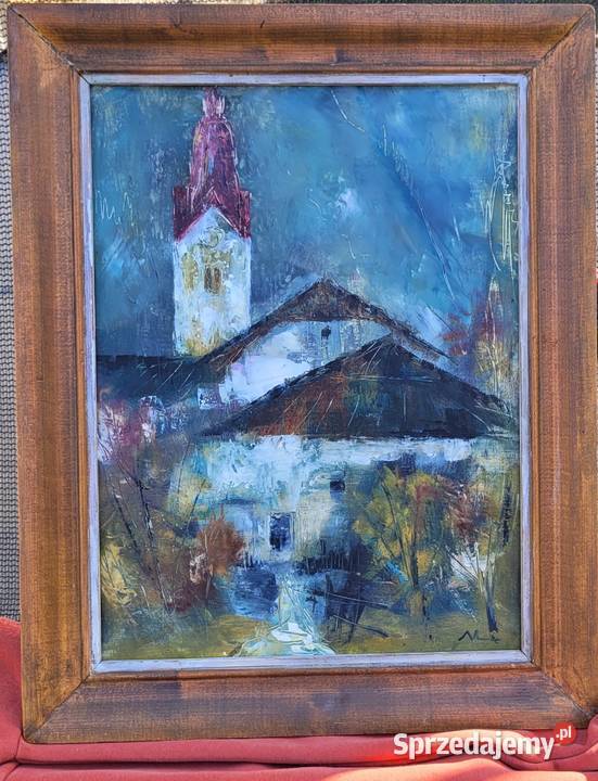 Obraz olejny sygnowany Wolsztyn
