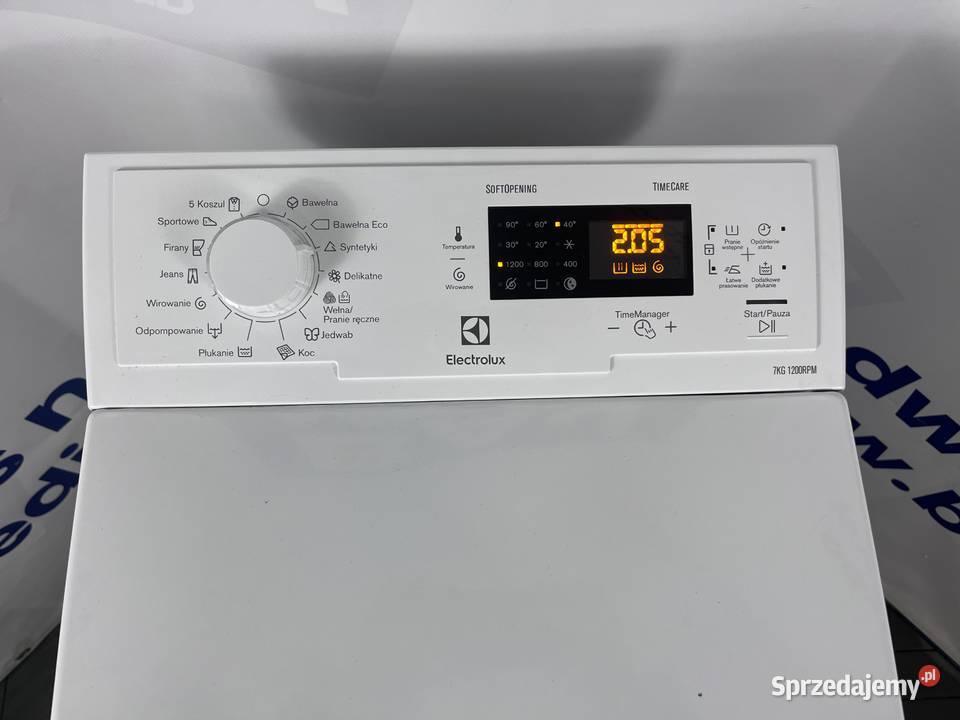 góry ładowana Pralka Electrolux 7 1200 A Wiejca