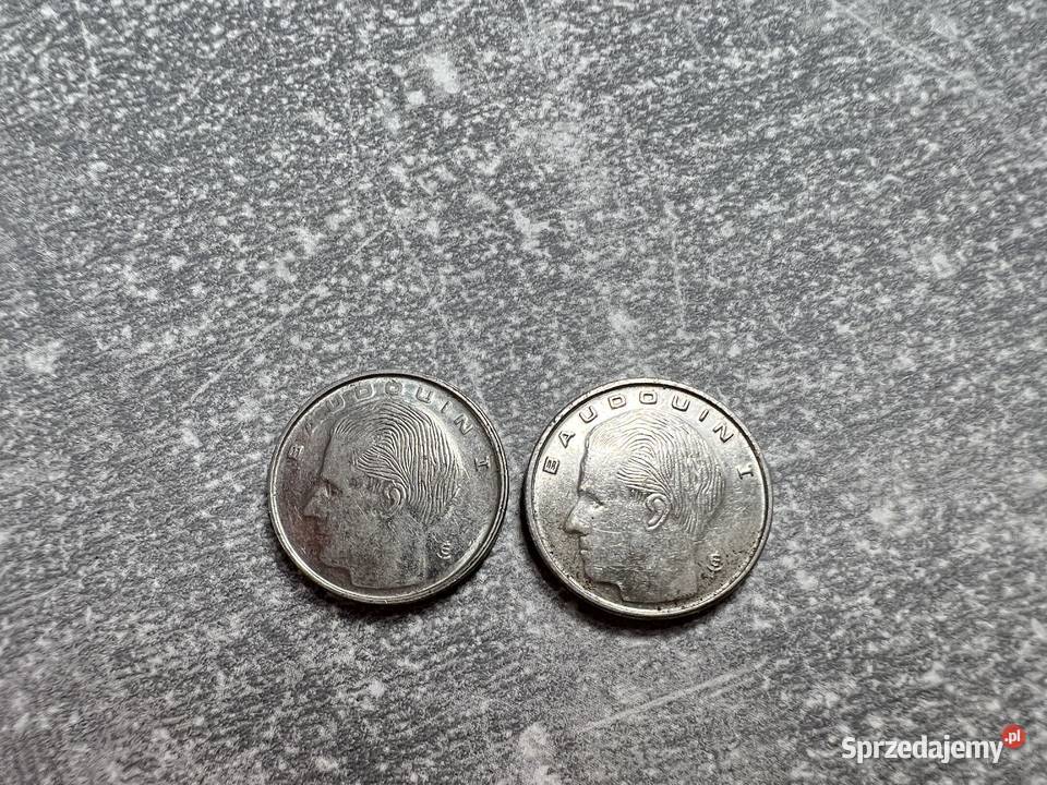 Moneta 1 Frank Belgique Belgia 1991 1989 Numizmatyka Jasło