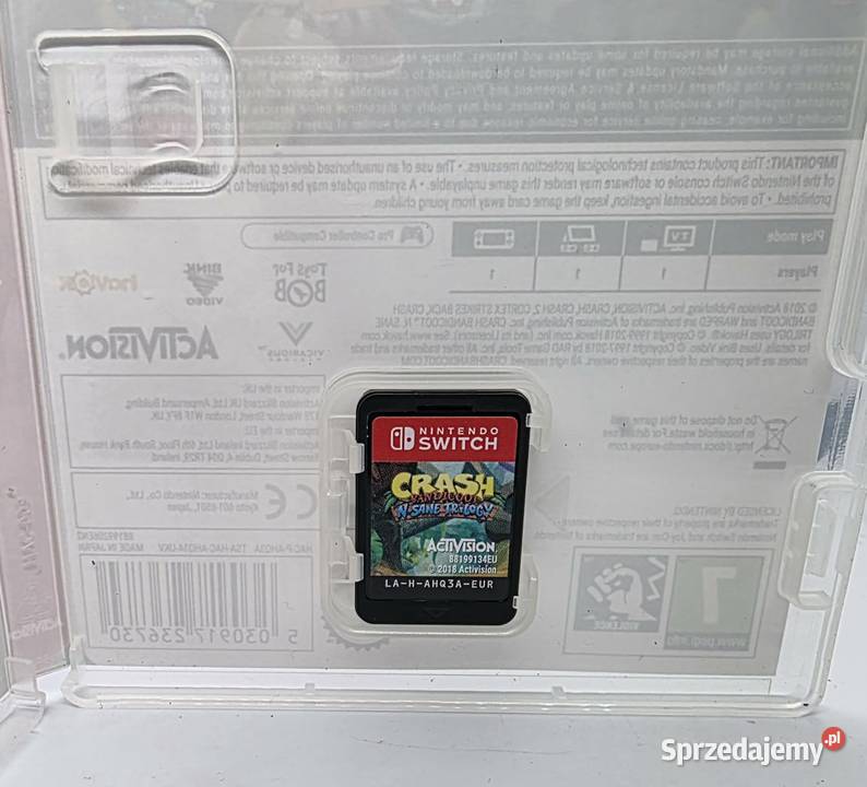 Gra Crash Bandicoot N Sane Trilogy Nintendo warmińsko-mazurskie Elbląg