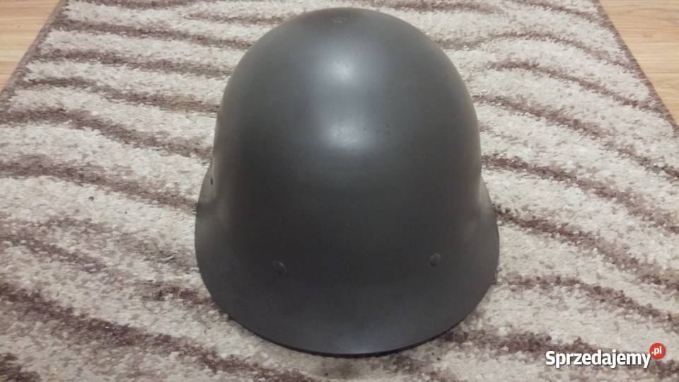 PięknyStary Wojskowy Hełm Szwedzki Sygnowany Brzóza Stadnicka