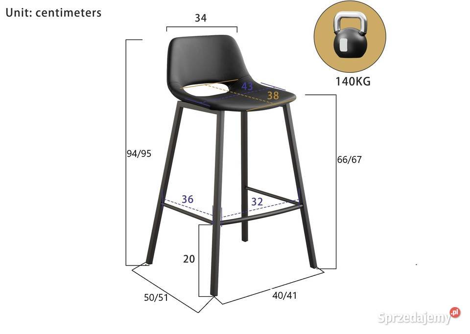 4x stołki barowe z oparciem hokery taboret Brzesko