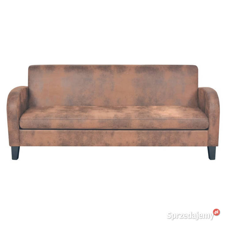 Sofa 3osobowa ze sztucznej skóry zamszowej mazowieckie Warszawa