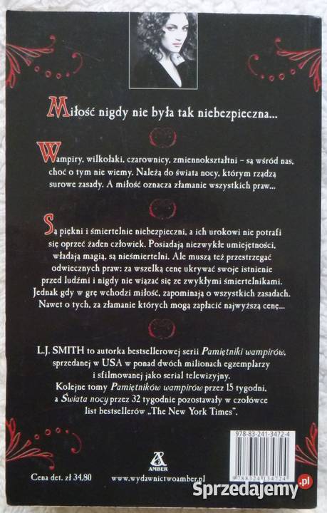 Świat nocy 1 L J Smith fantasy Proza i poezja Warszawa