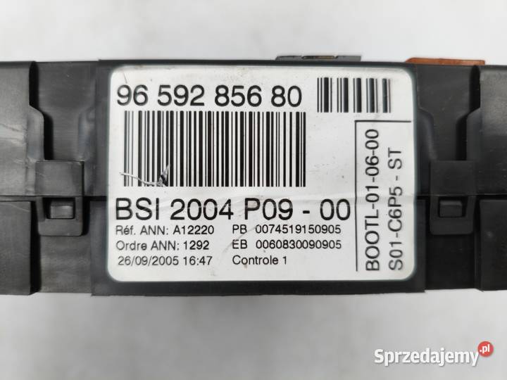 Sterownik Silnika Citroen C2 14 SW9660374680 osobowe Wyszków
