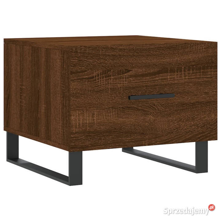 Stolik kawowy brązowy dąb 50x50x40 WM829458 Stoły Warszawa