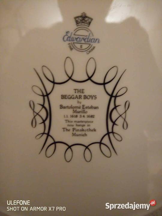 Talerz kolekcjonerski Porcelana angielska Warszawa