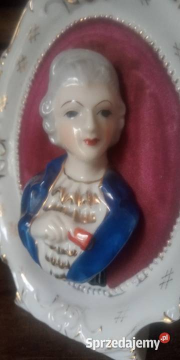 Porcelana Francja stare medaliony popiersia Gniezno