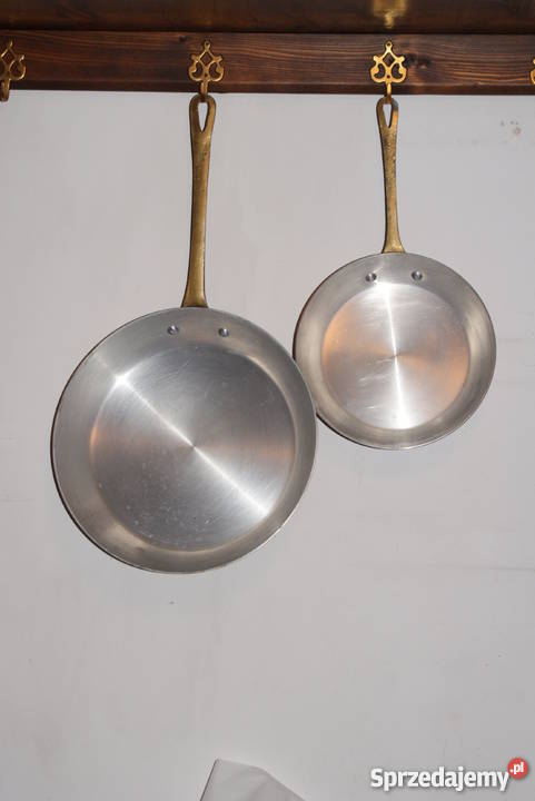 Patelnia miedziana śred 24 i 18 komplet 2 Warszawa