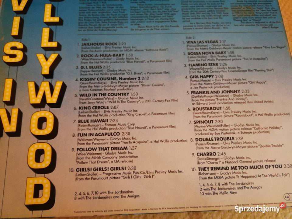 Elvis Presley Zestaw 4 Albumów 5LP Super Stan Szczecin