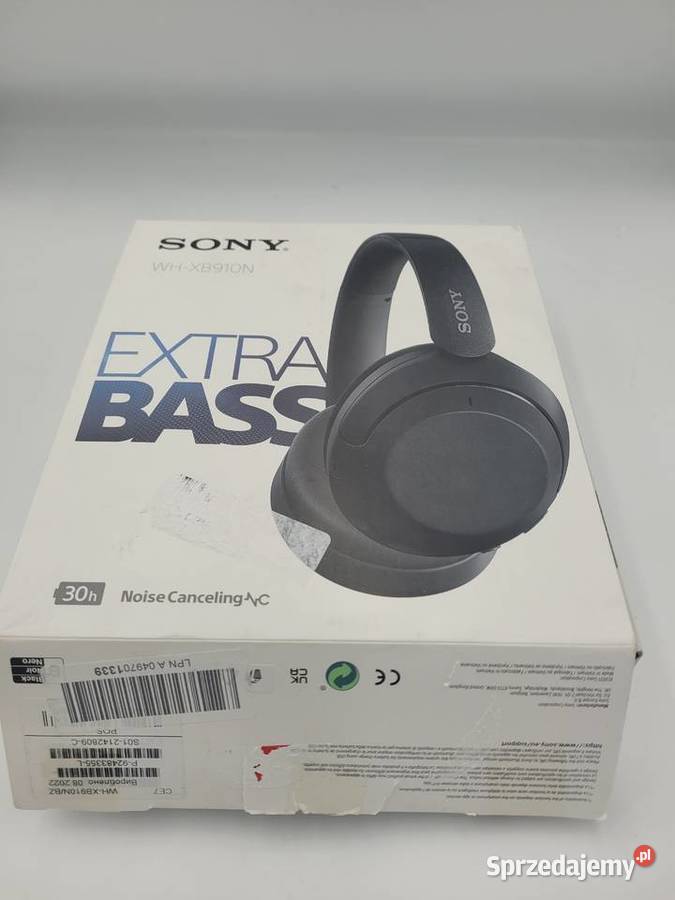 Słuchawki bezprzewodowe nauszne Sony WHXB910N Pogorzela