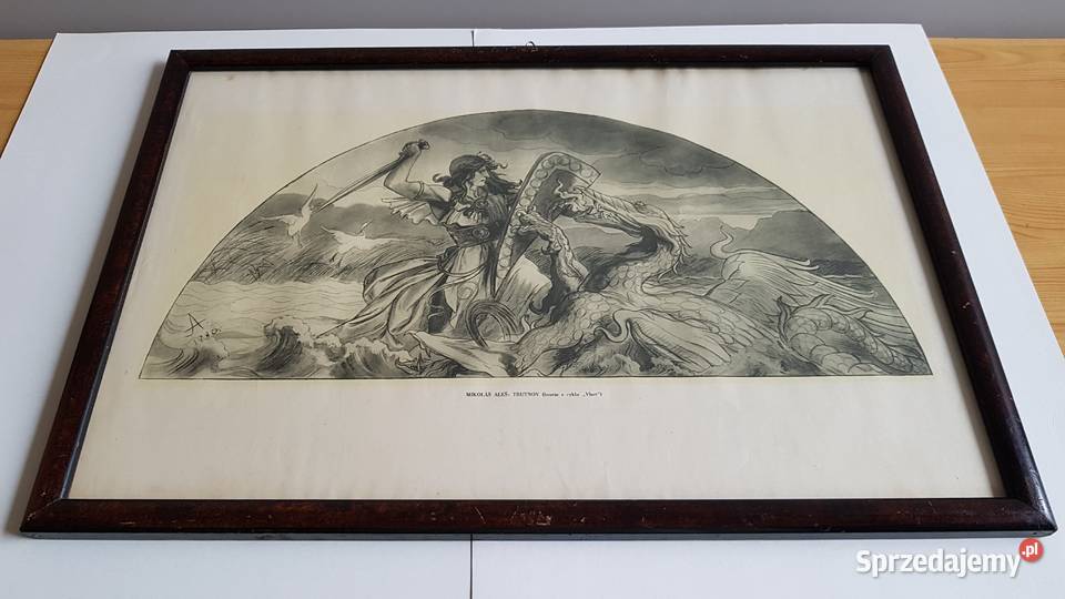 Stara grafika Mikolas Ales Trutnov Vlast Dąbrowa Górnicza