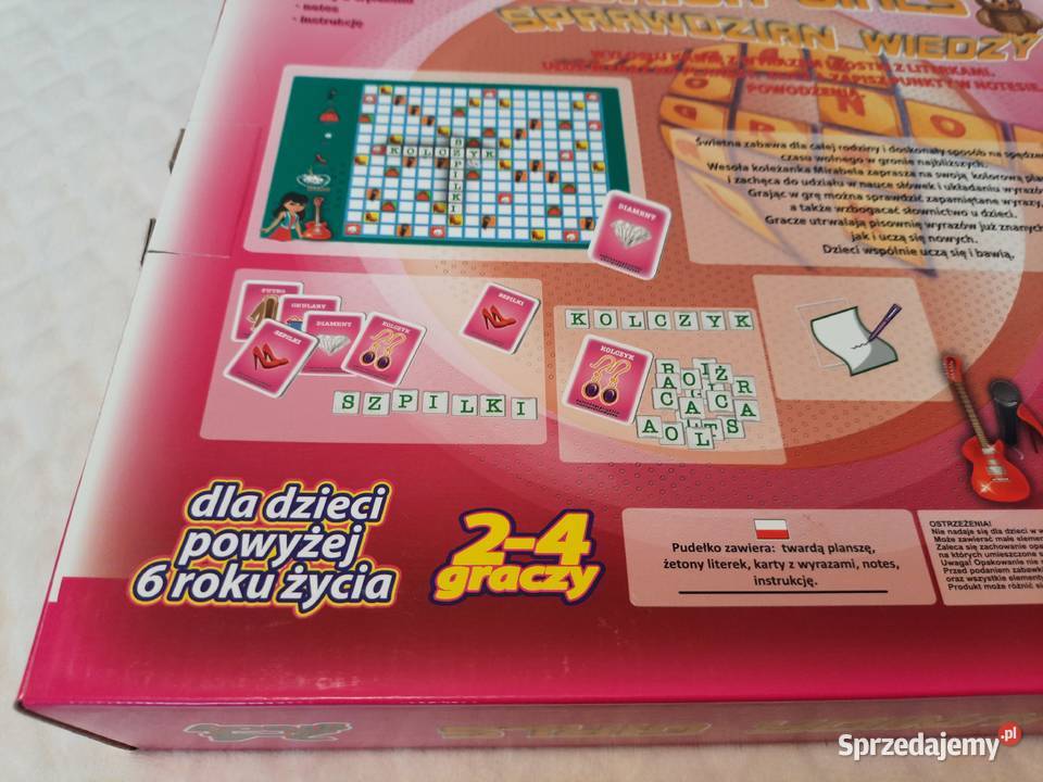 Gra edukacyjna ułóż wyrazy Junior Girls FAN Gry planszowe i fabularne śląskie Czeladź