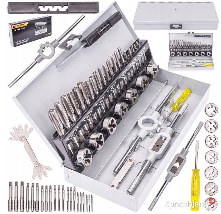 Zestaw Narzynek i GWINTOWNIKÓW Kalibrowniki 32EL Katowice