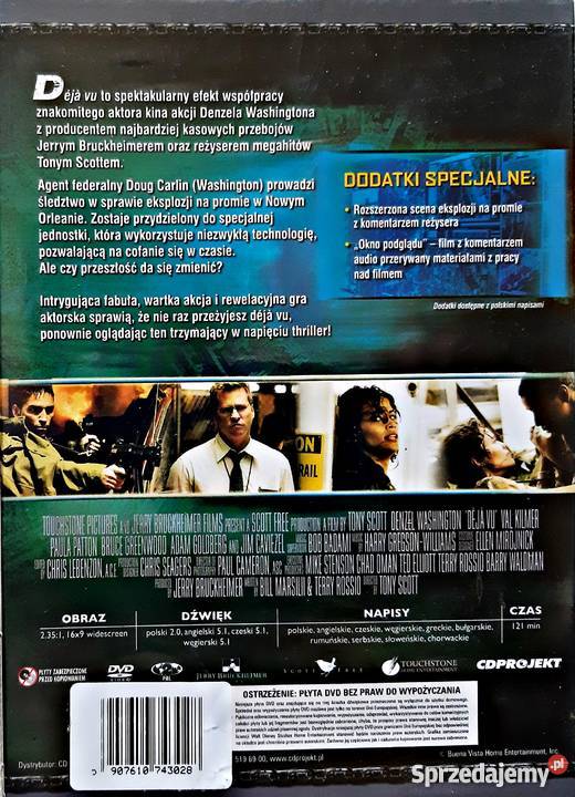 DEJA VU DENZEL WASHINGTON MOCNY SEANS Kalisz sprzedam