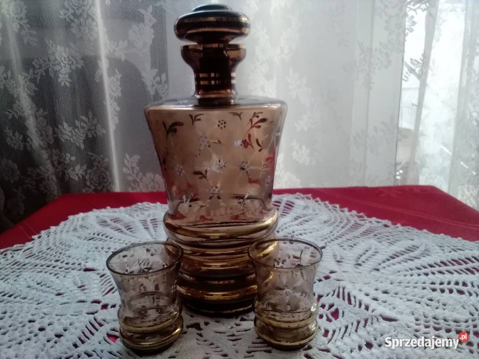 Karafka z korkiem Porcelana i szkło łódzkie