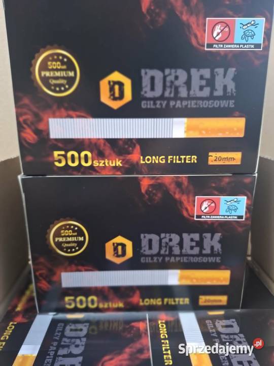 Gilza papierosowa Drek Long 20 mm 500 sztuk700 Radom