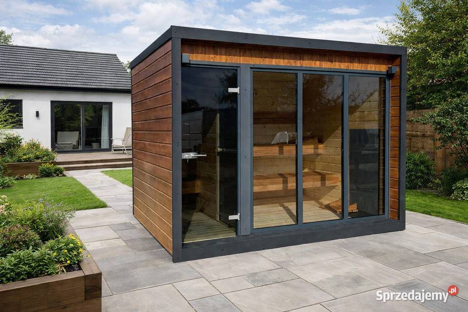 SAUNA OGRODOWA MODERN LUX Z PRZEDSIONKIEM Katowice