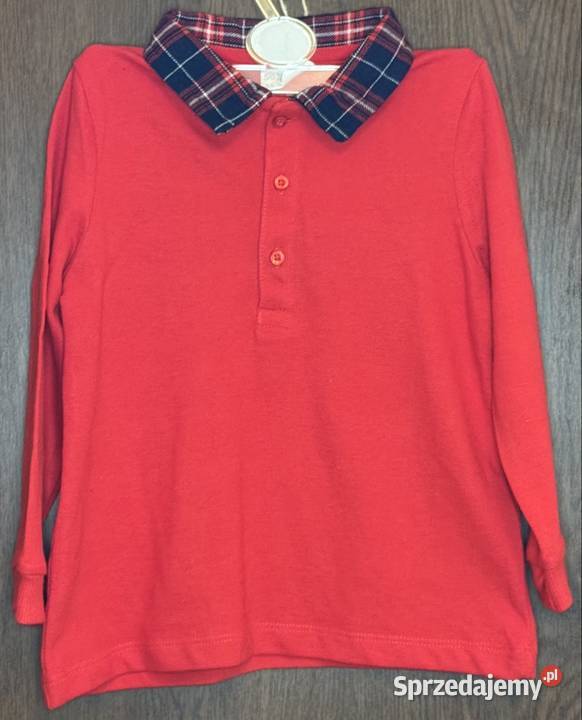 Bluzka polo dziecięca czerwona 98 nowa z metką Pruszków