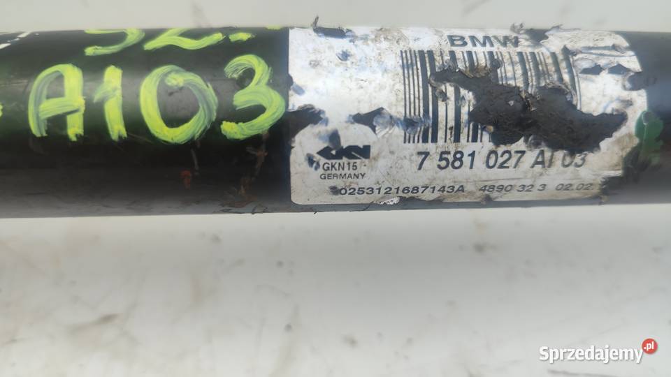 92IRLBMW 5 F10 F11 7581028 PÓŁOŚ LEWA TYL Włoszczowa