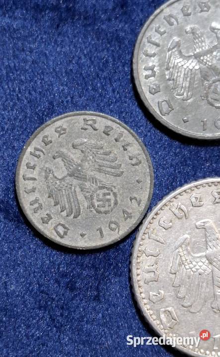 5 x monety III Rzesza 151050 Reichspfennig róźne Wejherowo