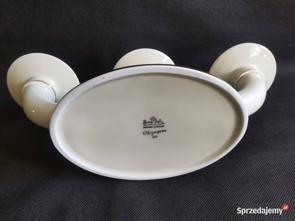 Stary duży świecznik porcelana Rosenthal Art