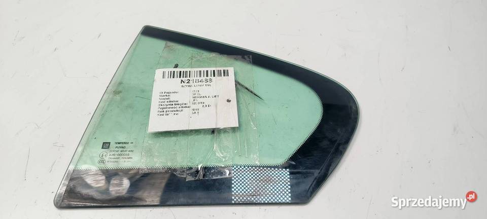 SZYBA LEWY TYŁ OPEL INSIGNIA A LIFT 43R000055