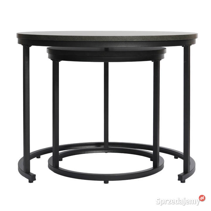 Nowoczesne stoliki kawowe okrągłe zestaw 2w1 Stoliki kawowe i ławy Poznań sprzedam