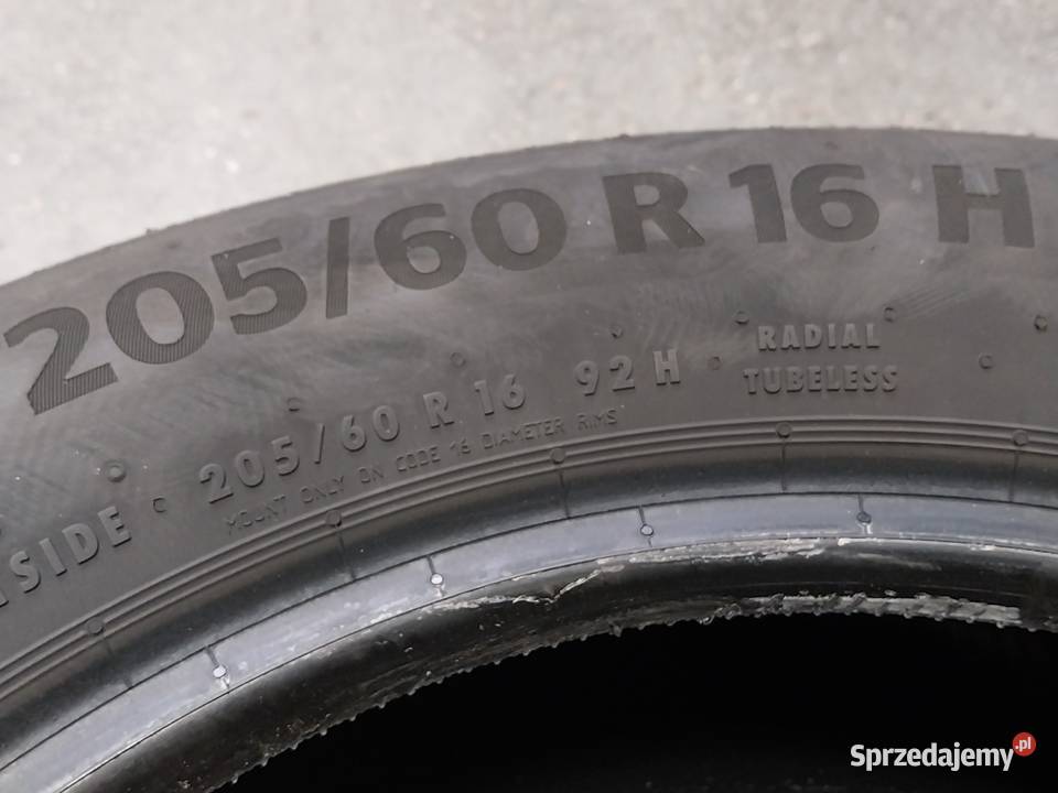 Opony letnie Continental 20560 R16H używane 4 Samochodowe Czeladź