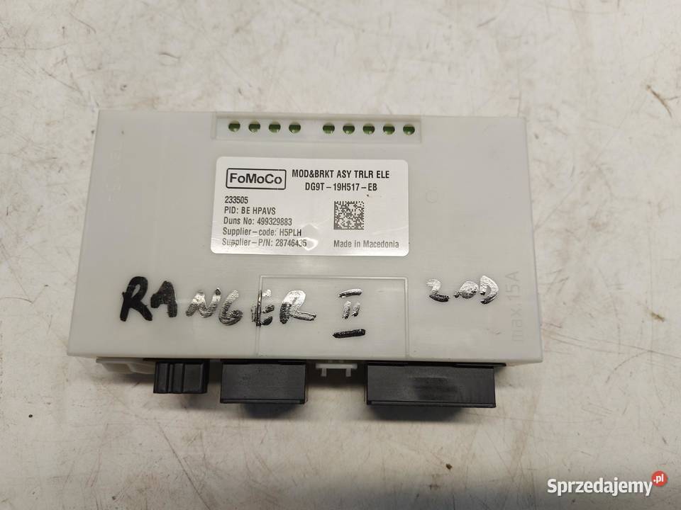 Ford Ranger VI 6 Moduł sterownik haka