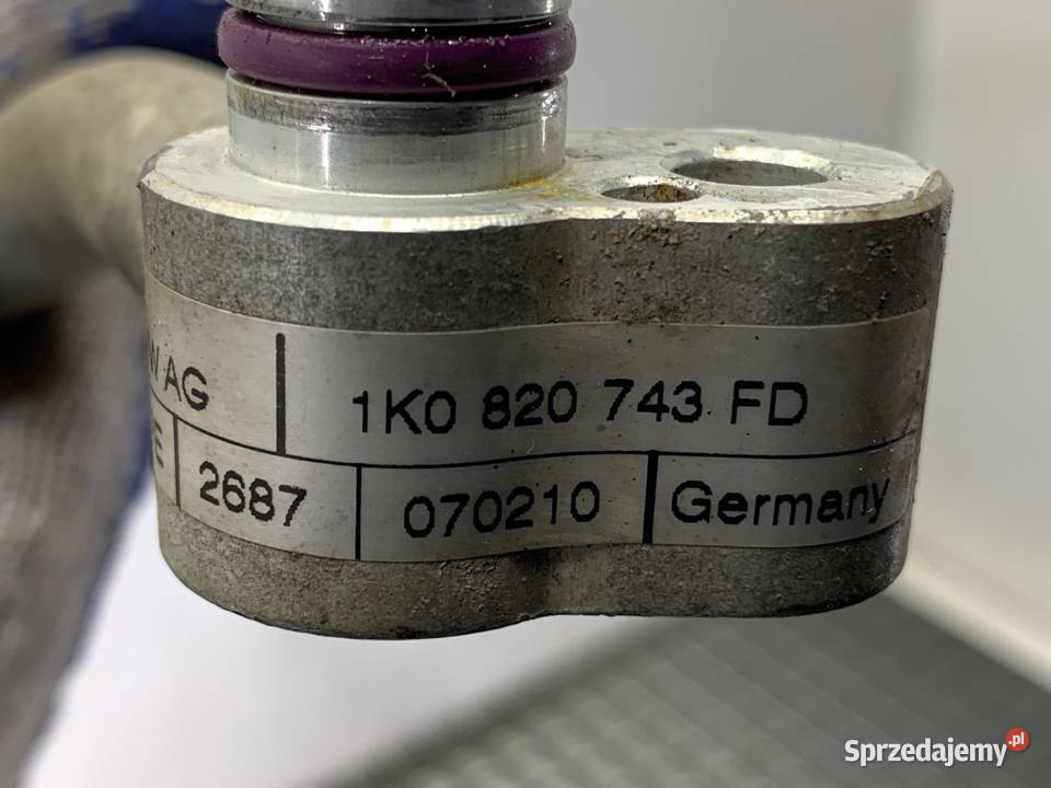 RURKA KLIMATYZACJI VW GOLF VI 1K0820743FD 16 105 podkarpackie