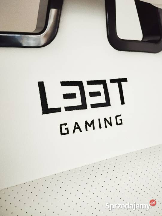 Nowy fotel gamingowy Leet biały skóra pu wielkopolskie Ostrów Wielkopolski