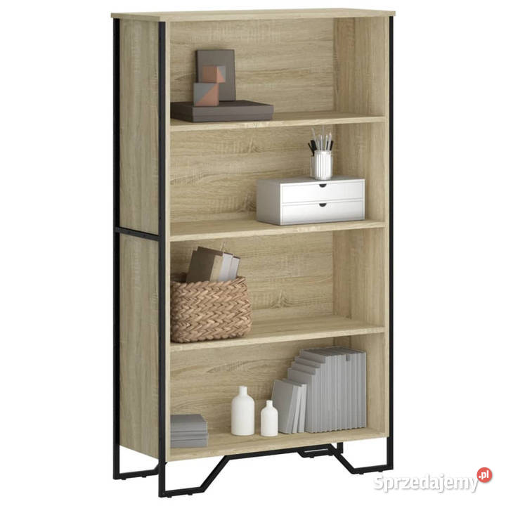 Regał na książki dąb sonoma 80x31x1375 WM848630 Warszawa