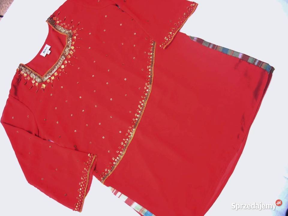 Elegancka Zdobiona Sukienka Tunika 46 48 Nowy Sącz