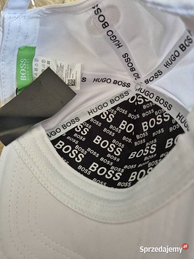 Czapka BOSS Hugo Boss biała z daszkiem nowa z Swarzędz