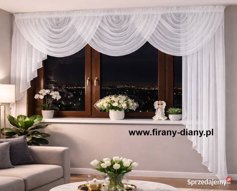 Firany szyte firany do salonu firany do kuchni Olsztyn sprzedam
