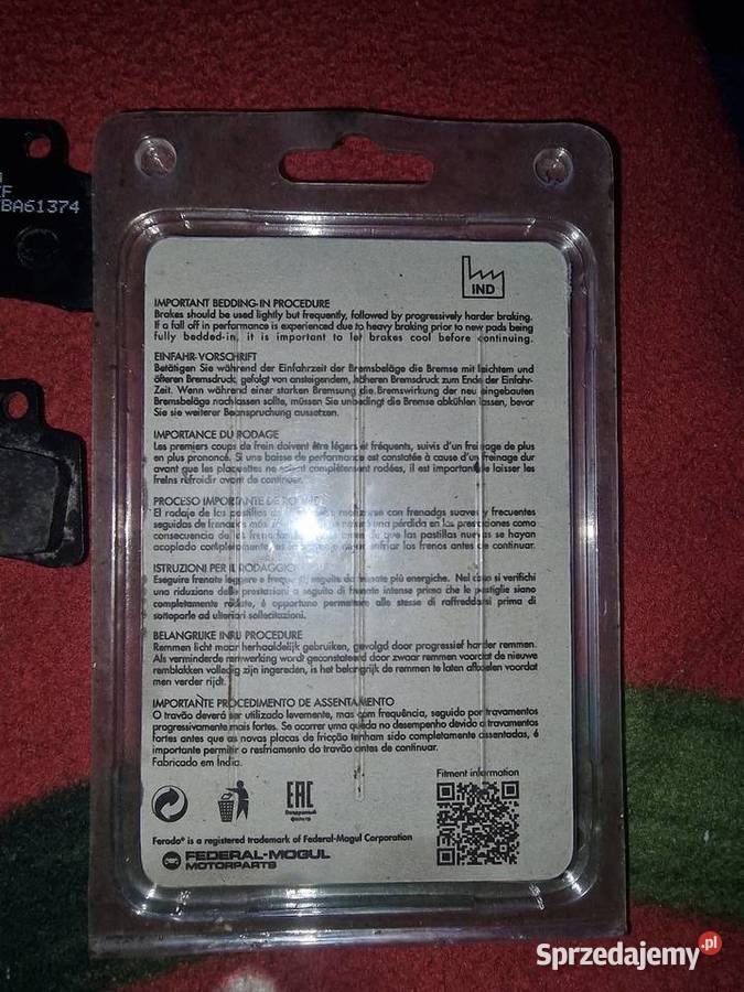 Klocki hamulcowe FDB2191EF eco friction 4x NOWE Klocki hamulcowe Zezulin Drugi