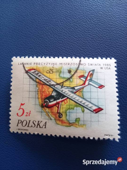 Znaczki lotnictwo z 1986 r Świdnica