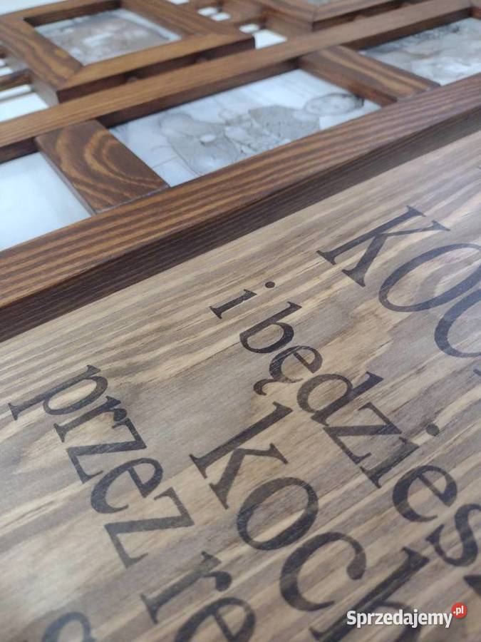 Galeria Ścienna Multirama z Drewna Ramka Na Wrocław