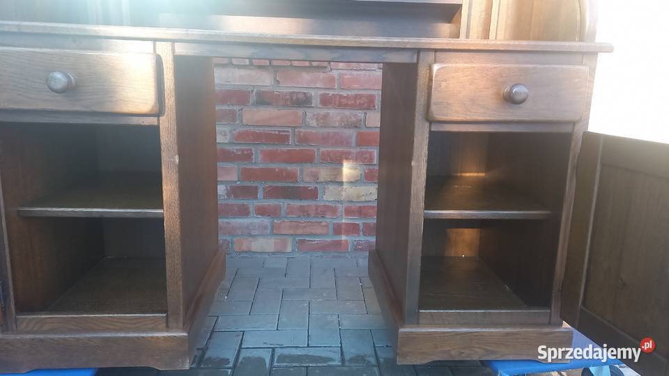 Biurko dębowe drewniane z roletą Sekretarzyk 731 zachodniopomorskie Gawroniec