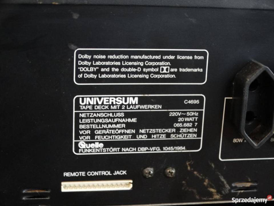 Magnetofon Universum C4695 WYSYŁKA Magnetofony podkarpackie