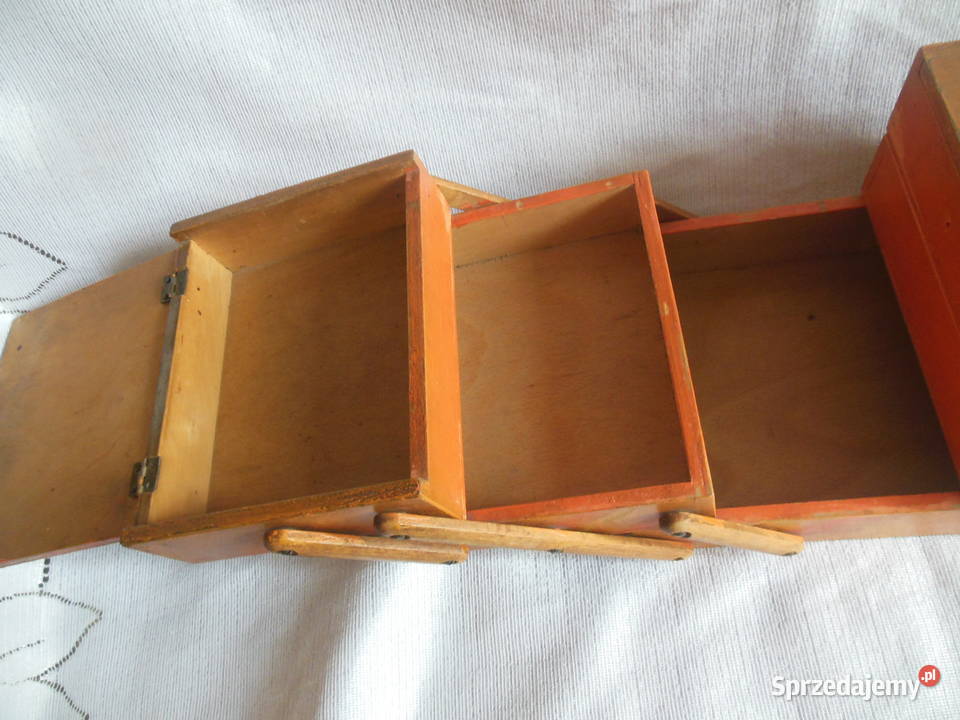 Niciarka drewniana Pomarańcz PRL Kielce sprzedam