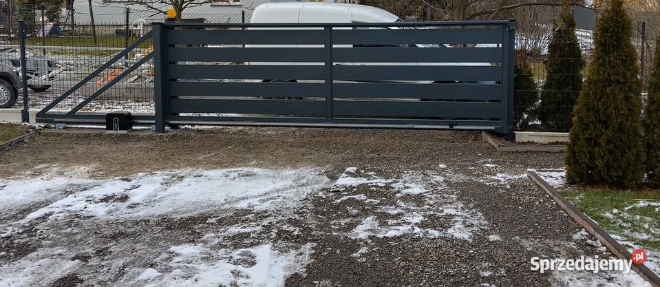 Brama przesuwna wypełnienie Aluminium bramy Pszczyna