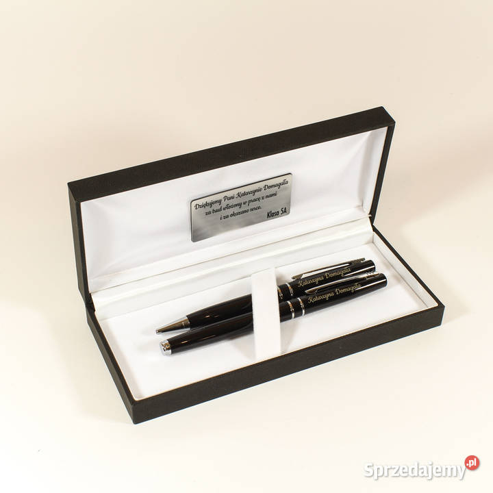 Zestaw pióro i długopis w eleganckim etui z Malbork sprzedam
