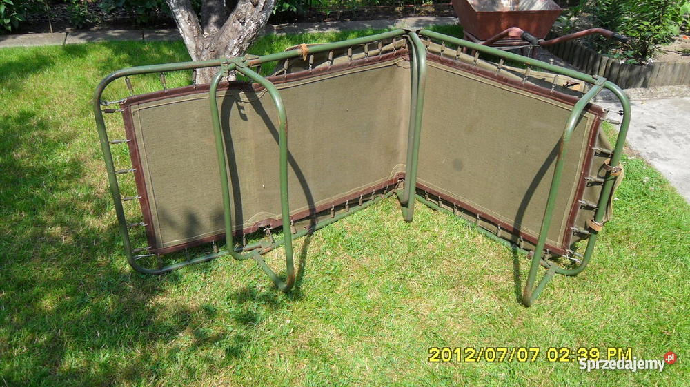 ŁÓŻKO polowe żołnierza WP ZABYTEK Łódź